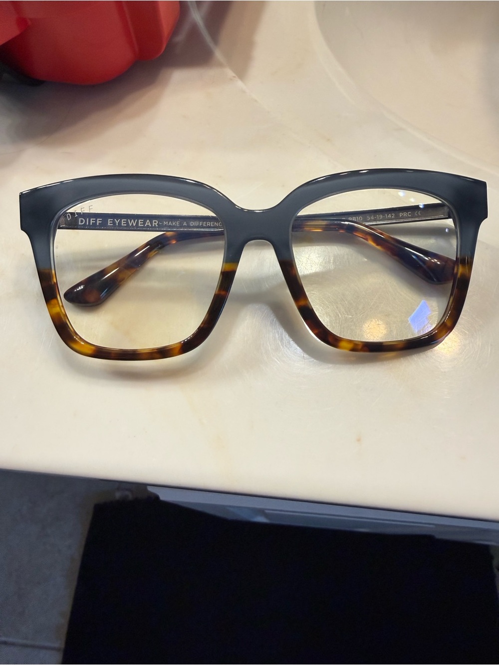 Diff Eyewear Women's Bella Sapphire Terrain Blue light Glasses